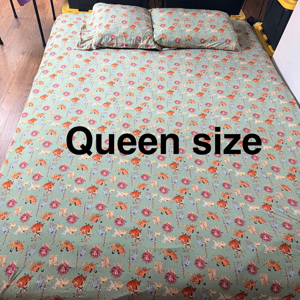 Little Sleepies Simba’s Sky The Lion King Fitted QUEEN Sheet SET